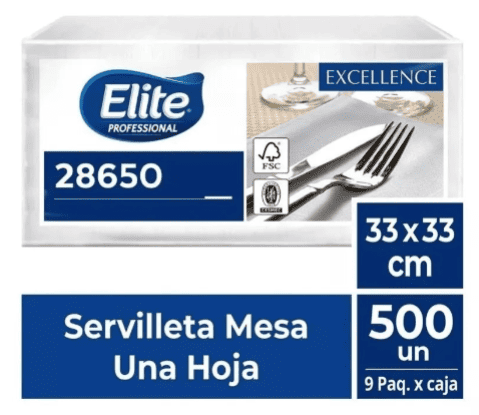 SERVILLETA DE MESA (500 UNIDADES)