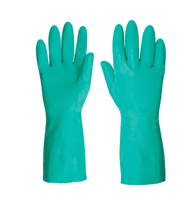 TALLA L - GUANTES VERDES DE NITRILO (PAR)