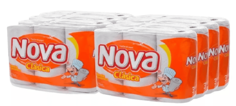TOALLA NOVA CLÁSICA (12 METROS X 24 ROLLOS)